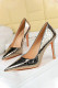 Gold Sexy Reflective Pointed Shoes