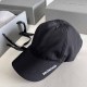 Black Street Simplicity Letter Embroidered Hat