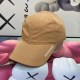 Khaki Street Simplicity Letter Embroidered Hat