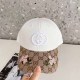 White Street Simplicity Letter Embroidered Patchwork Hat