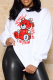 White Street Daily Print Patchwork O Neck Tops