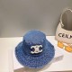 Blue Street Simplicity Geometric Embroidered Hat