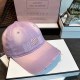 Purple Street Simplicity Letter Patchwork Hat