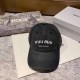 Black Street Simplicity Letter Patchwork Hat