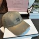 Light Brown Street Simplicity Letter Patchwork Hat