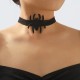 Black Casual Patchwork Basic Necklaces