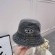 Black Street Simplicity Geometric Embroidered Patchwork Hat