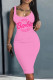Letter Print Casual Print Basic U Neck Vest Dress Dresses