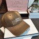 Dark Coffee Street Simplicity Letter Patchwork Hat