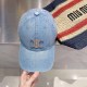 Baby Blue Street Simplicity Geometric Patchwork Hat