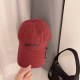 Red Street Simplicity Letter Patchwork Hat