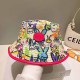 Cream White Street Print Letter Hat