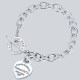 Silver Simplicity Letter Chains Bracelets