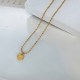 Gold Simplicity Letter Chains Necklaces