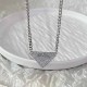 Silver Simplicity Letter Chains Necklaces