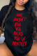 Black Street Daily Print Patchwork Letter O Neck T-Shirts