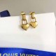 Gold Simplicity Letter Patchwork Earrings
