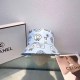 Baby Blue Street Print Letter Hat