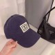 Navy Blue Street Simplicity Letter Patchwork Hat