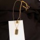 Black Gold Street Simplicity Figure Letter Chains Necklaces