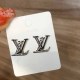 Silver Simplicity Letter Patchwork Earrings