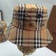 Khaki Street Simplicity Striped Patchwork Hat