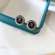 Silver Simplicity Letter Patchwork Earrings
