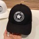 Black Street Simplicity Letter Patchwork Hat