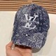 Blue Street Simplicity Letter Embroidered Hat