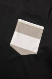 Yellow Casual Solid Pocket V Neck Long Sleeve Two Pieces