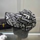 Black Street Simplicity Letter Patchwork Hat