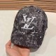 Deep Coffee Street Simplicity Letter Embroidered Hat