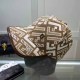 Deep Coffee Street Simplicity Letter Patchwork Hat