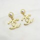 Gold Simplicity Letter Patchwork Earrings