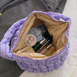 Khaki Casual Daily Solid Patchwork Zipper Bags