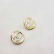 White Simplicity Letter Patchwork Earrings
