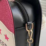 Silver Casual Print Patchwork Chains Bags