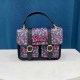 Black Street Simplicity Letter Patchwork Bags