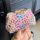Pink Casual Butterfly Print Patchwork Chains Bags