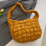 Khaki Casual Daily Solid Patchwork Zipper Bags