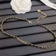 Black Gold Simplicity Letter Patchwork Necklaces