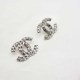 Silver Simplicity Letter Rhinestone Earrings