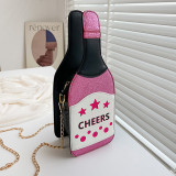 Silver Casual Print Patchwork Chains Bags