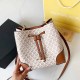 Khaki Simplicity Letter Patchwork Bags(Without Box)