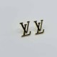 Black Simplicity Letter Patchwork Earrings
