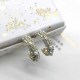 Light Color Street Letter Patchwork Earrings