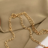 Orange Casual Daily Patchwork Chains Bags