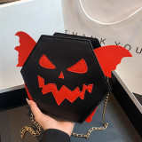 Orange Casual Daily Patchwork Chains Bags