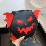 Orange Casual Daily Patchwork Chains Bags