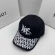 Black Street Simplicity Letter Embroidered Hat
